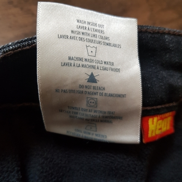 Windriver Black Tmax Fleece Lined Wide Straight Leg Jeans - Picture 14 of 15